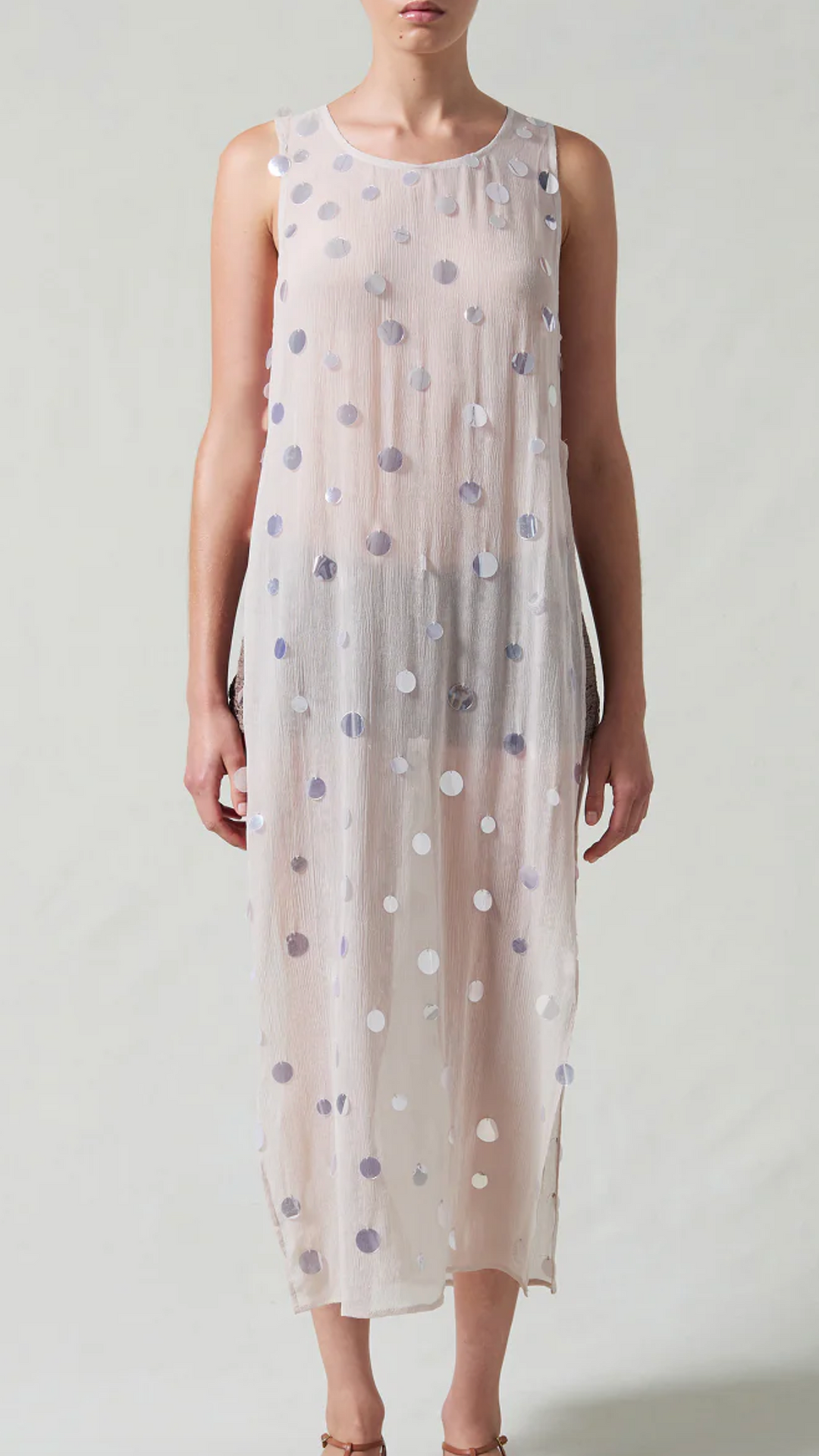 Chan Luu Chloe Sequin Tunic Earth O/S