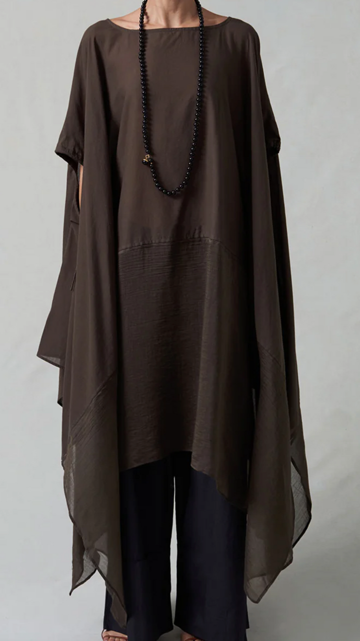 Chan Luu High Low Cotton Silk Caftan O/S