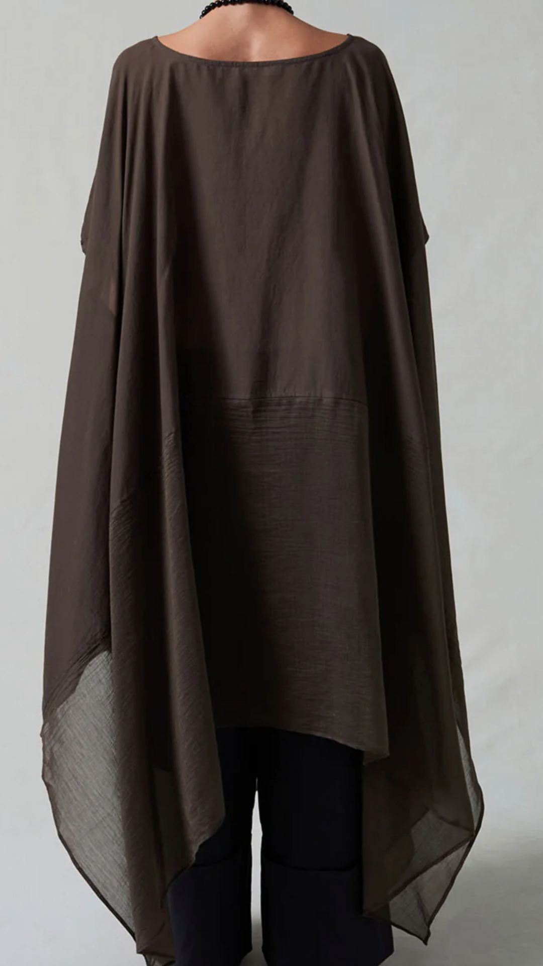 Chan Luu High Low Cotton Silk Caftan O/S