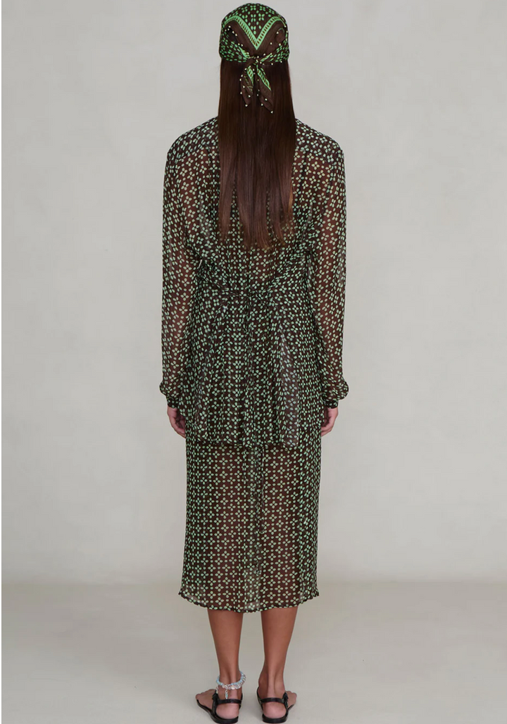Chan Luu Tethered Button Up Shirt - Espresso
