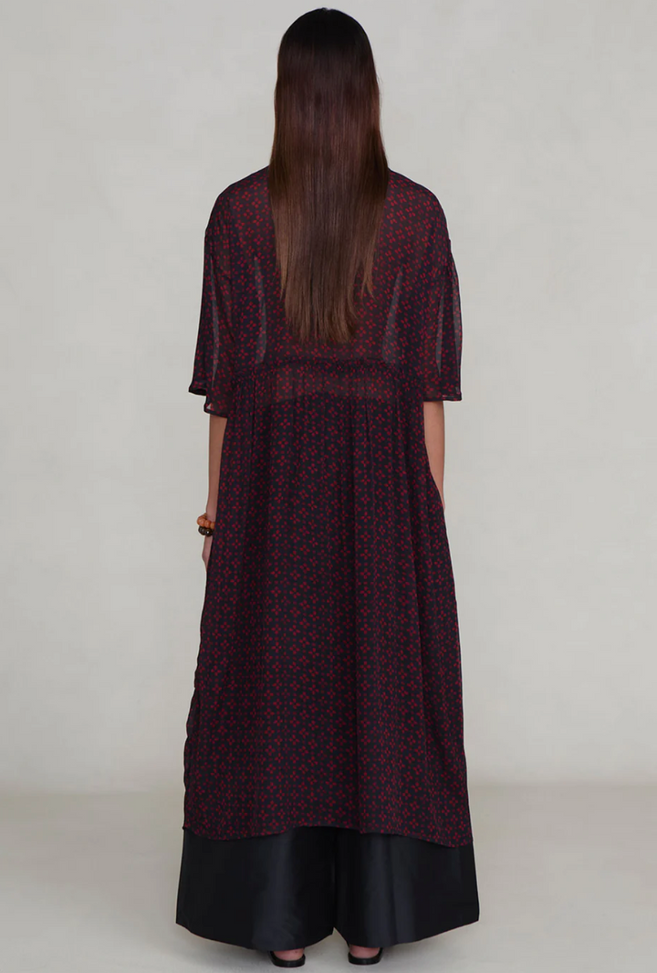 Chan Luu Cut Out Sequin Chiffon Tunic - Sapphire
