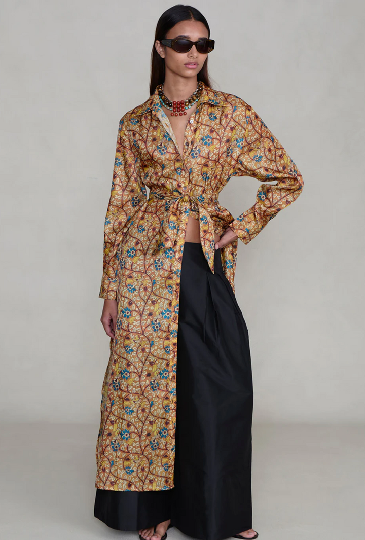 Chan Luu Garden Shirt Dress - Marigold