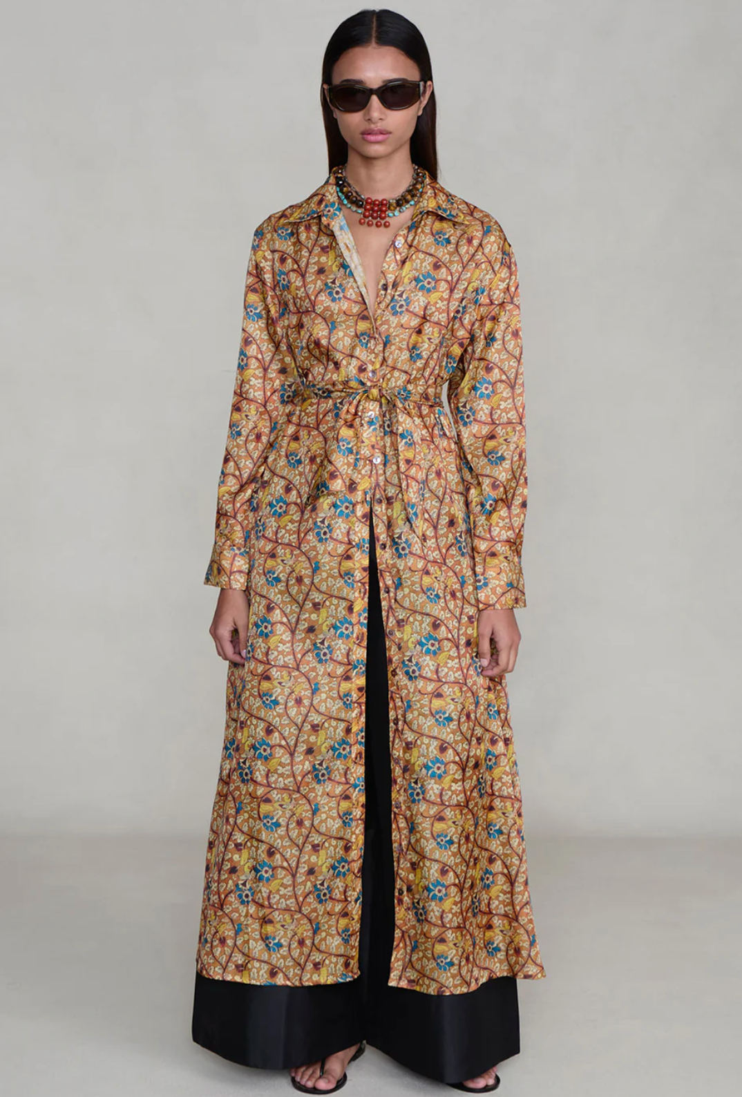 Chan Luu Garden Shirt Dress - Marigold