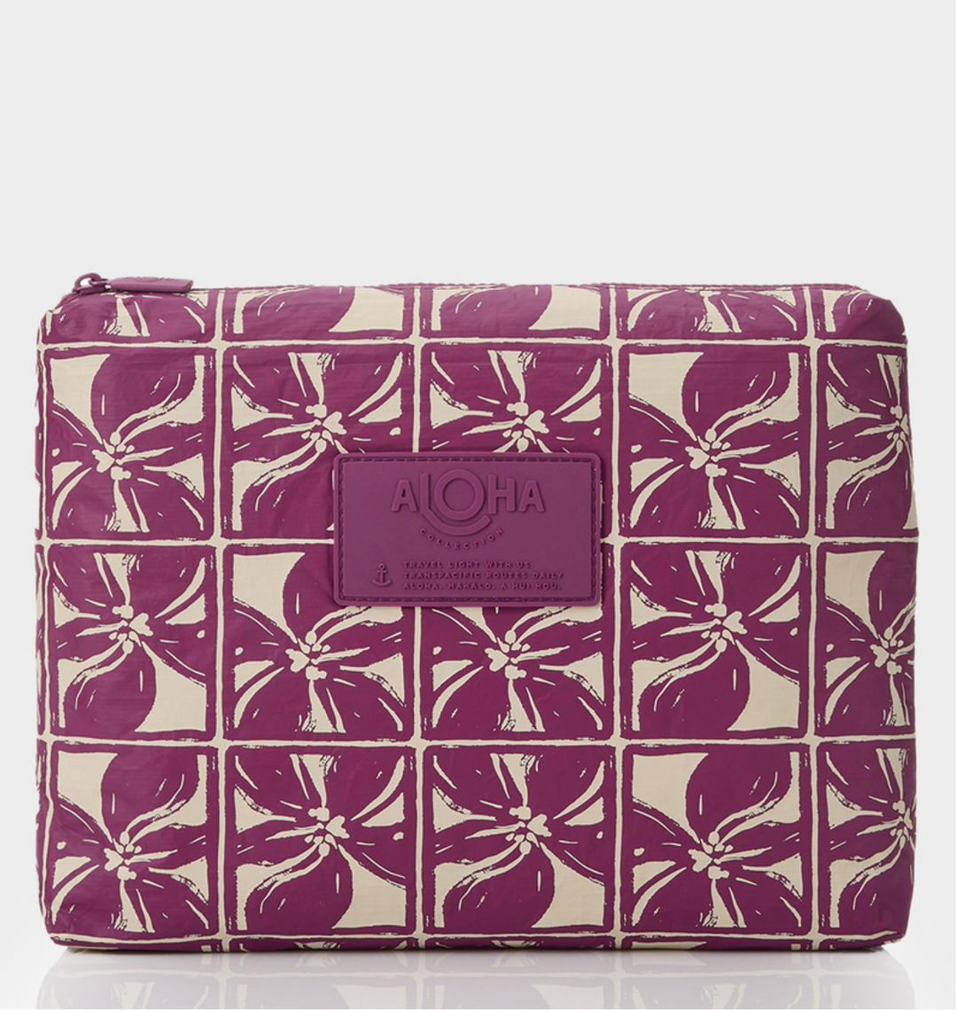 Aloha Lattice Mid - Sandstone/Plum