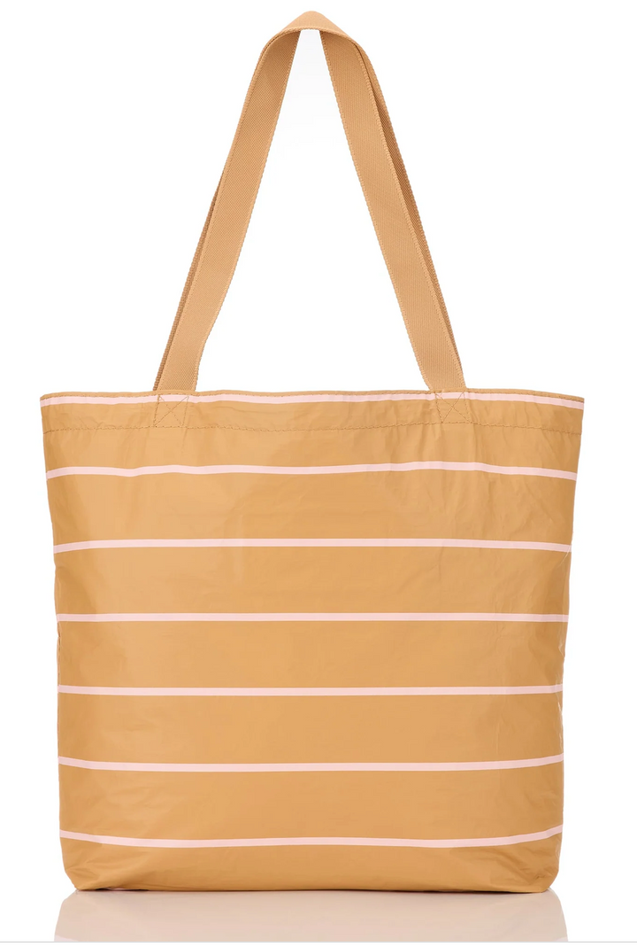 Aloha Swoosh Reversible Tote - Hey Girl/Tan