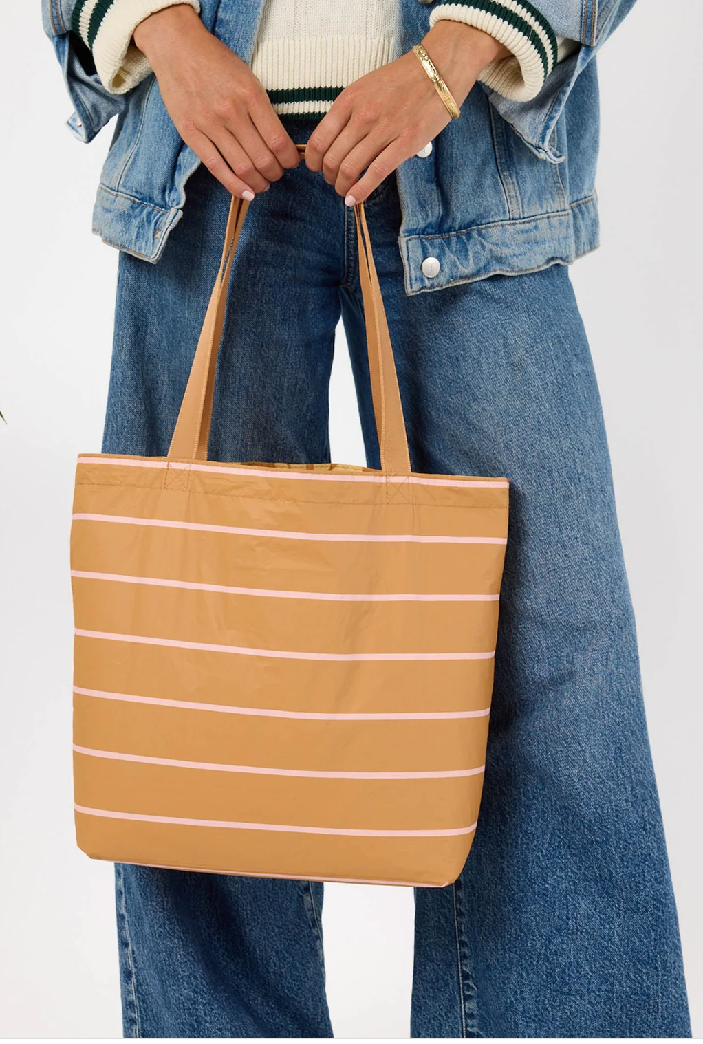 Aloha Swoosh Reversible Tote - Hey Girl/Tan