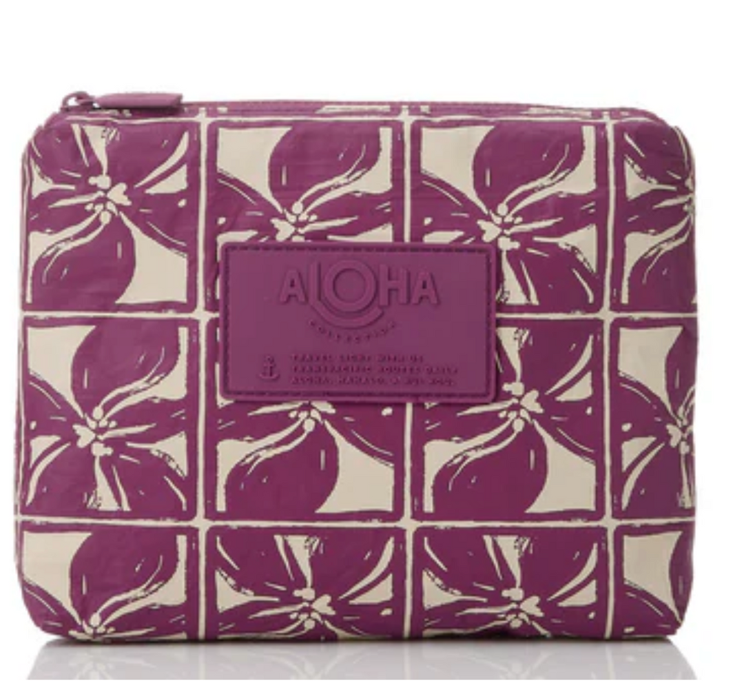 Aloha Lattice Small - Sandstone/Plum