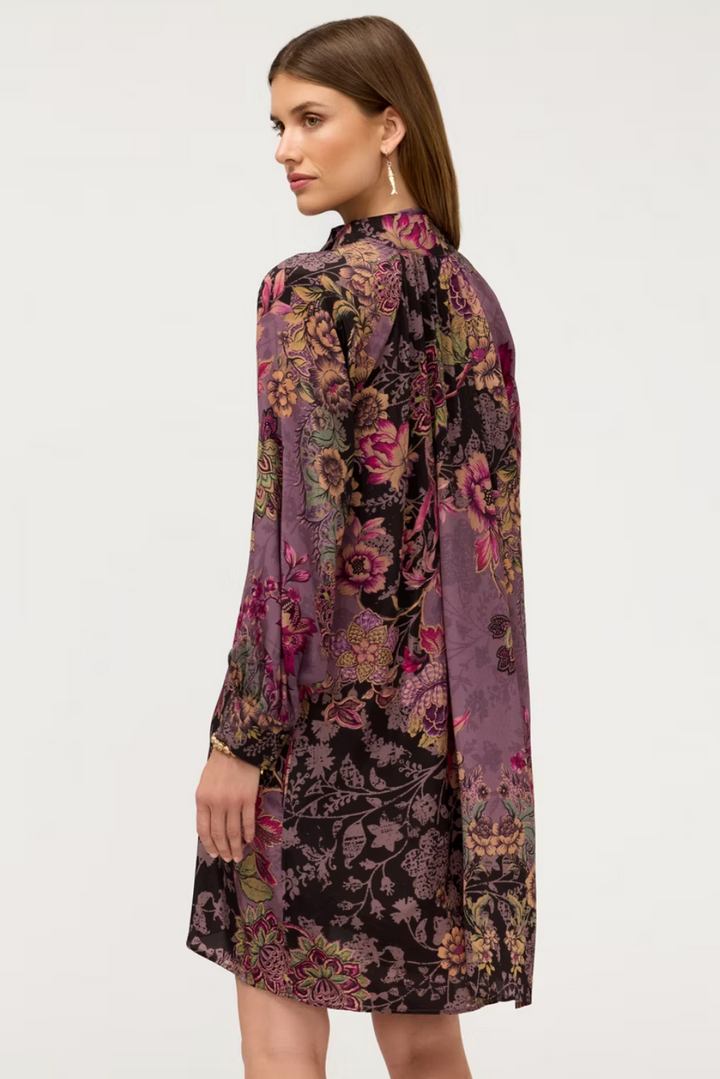 Johnny Was Magaly Tie Neck Mini Dress- Jemma