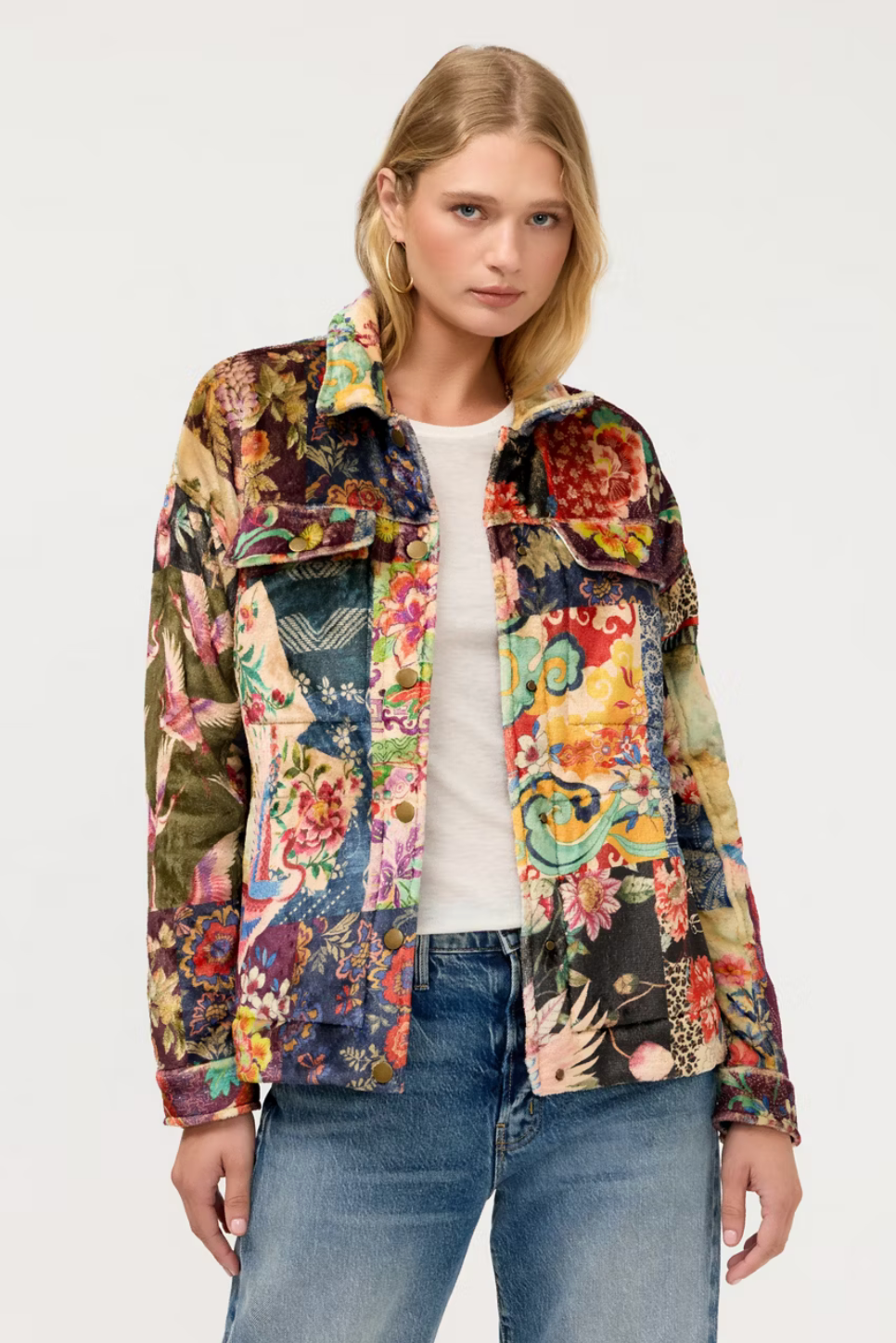 Johnny Was Amelie Sherpa Trucker Jacket- Fabiana