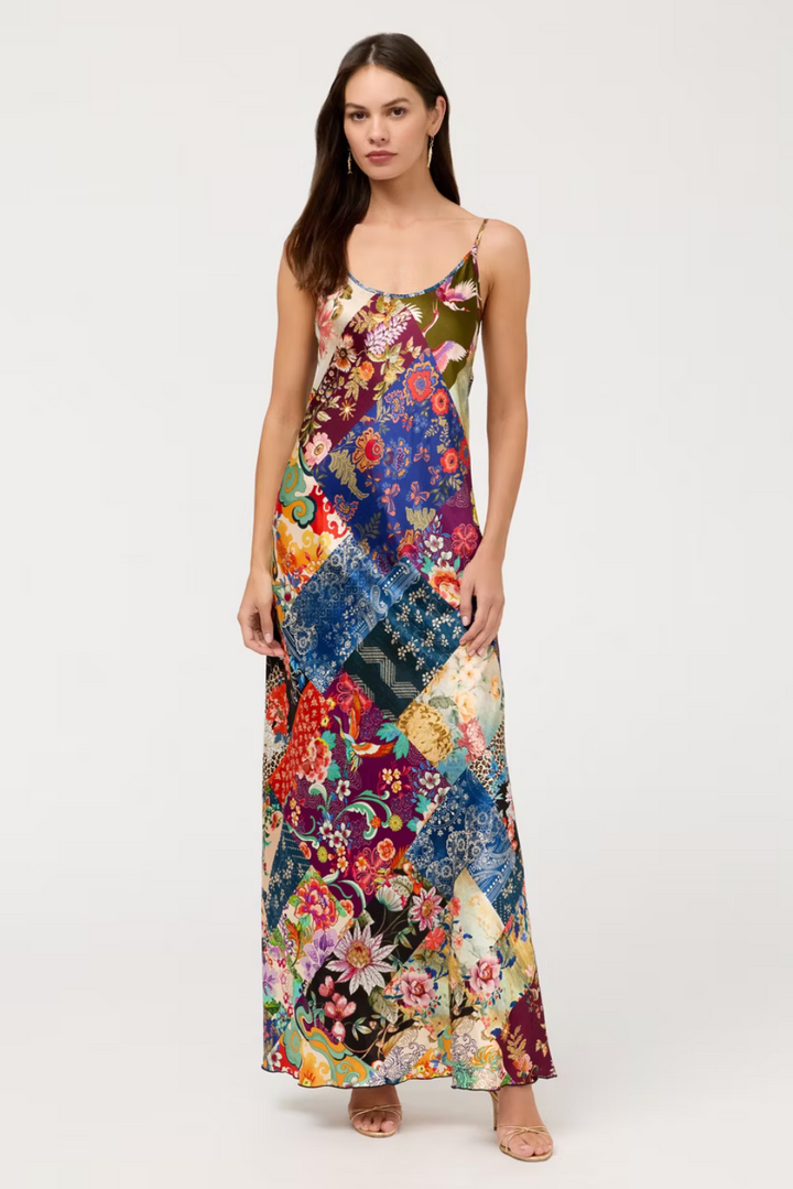 Johnny Was Gigianna Bias Midi Slip Dress - Fabiana