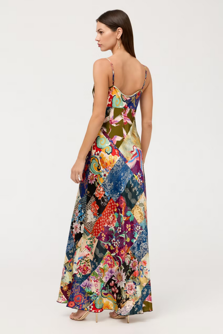 Johnny Was Gigianna Bias Midi Slip Dress - Fabiana
