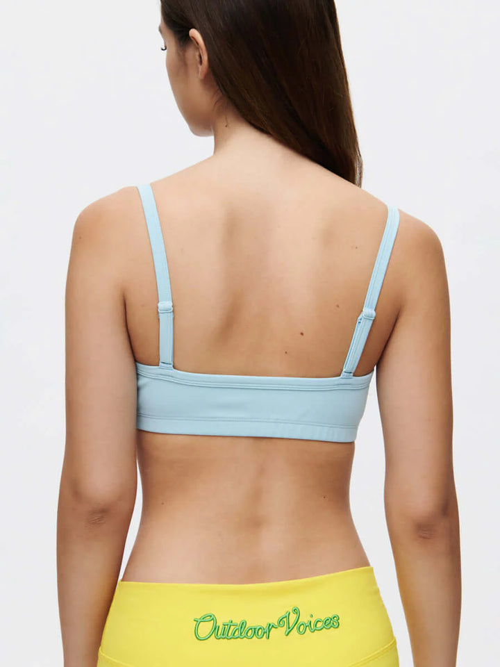 Outdoor Voices Solar Bra Blue Dust