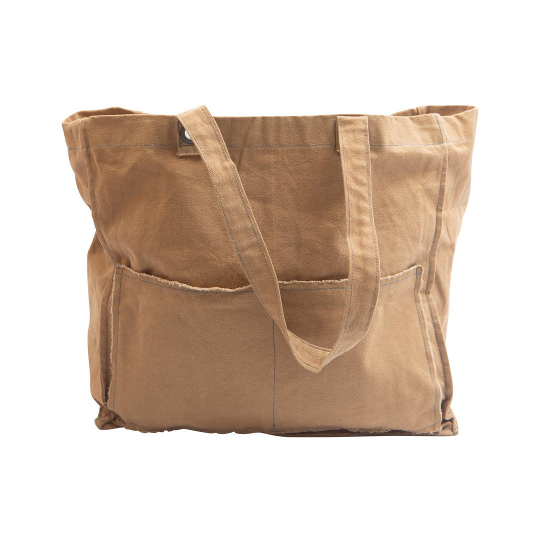 Sugarboo Distressed Canvas Tote Brown