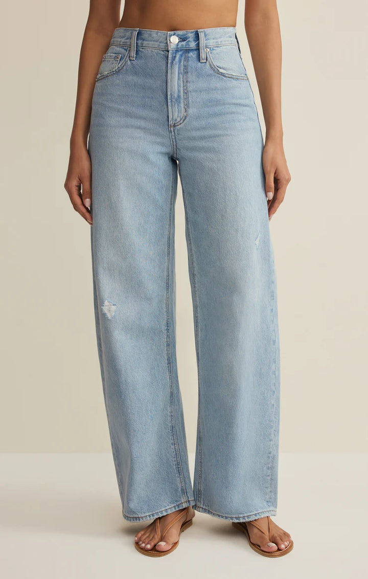 Z Supply Remi High Rise Bowed Wide Cove Jean