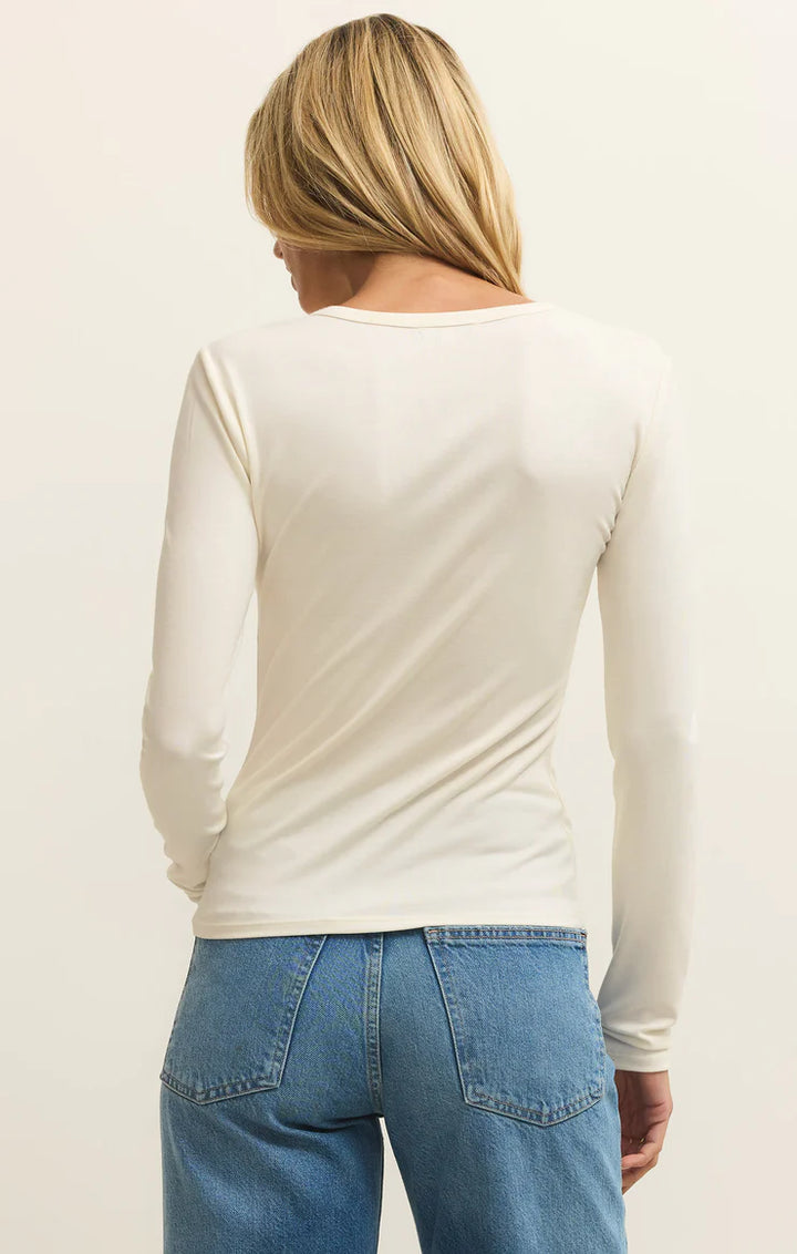 Z Supply Second Skin Crew LS Cloud