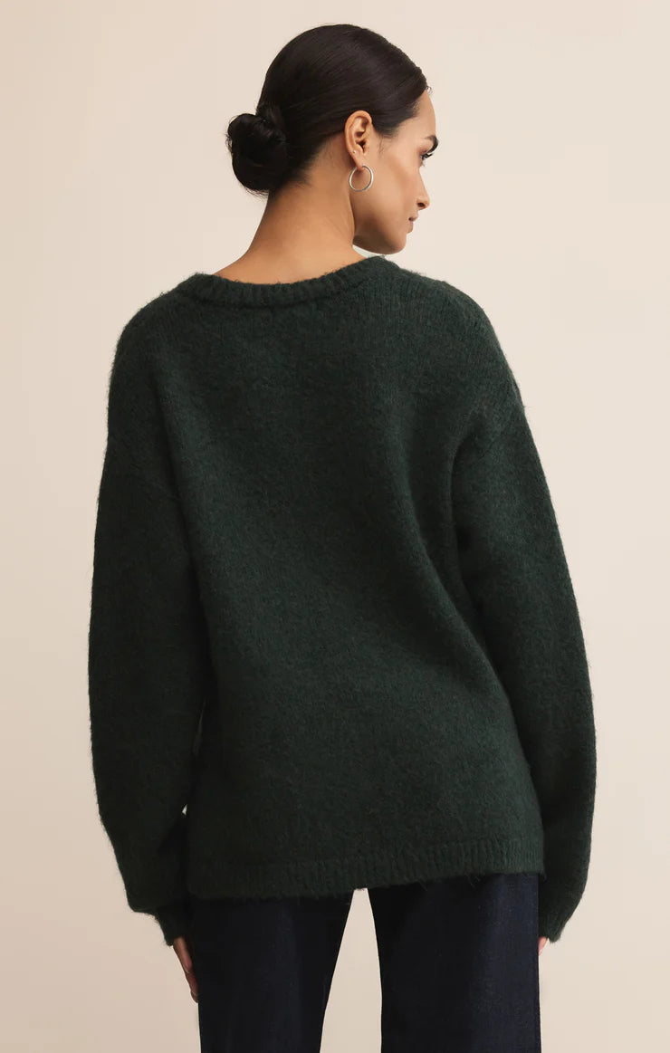 Z Supply Snowed In Sweater Garland Green