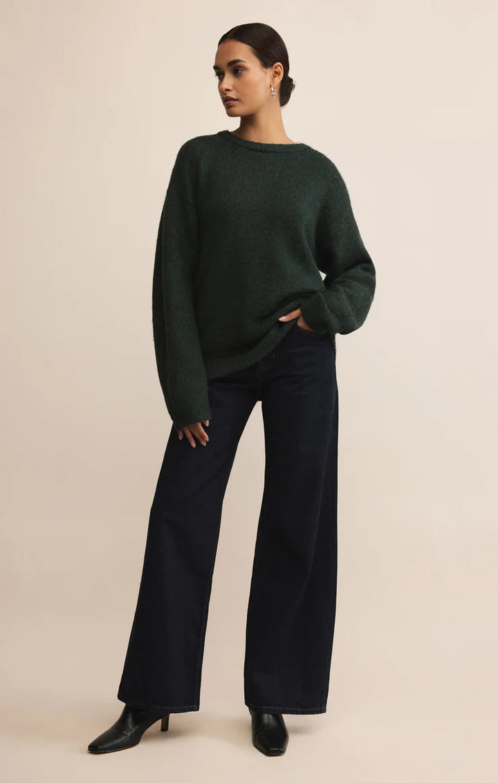 Z Supply Snowed In Sweater Garland Green