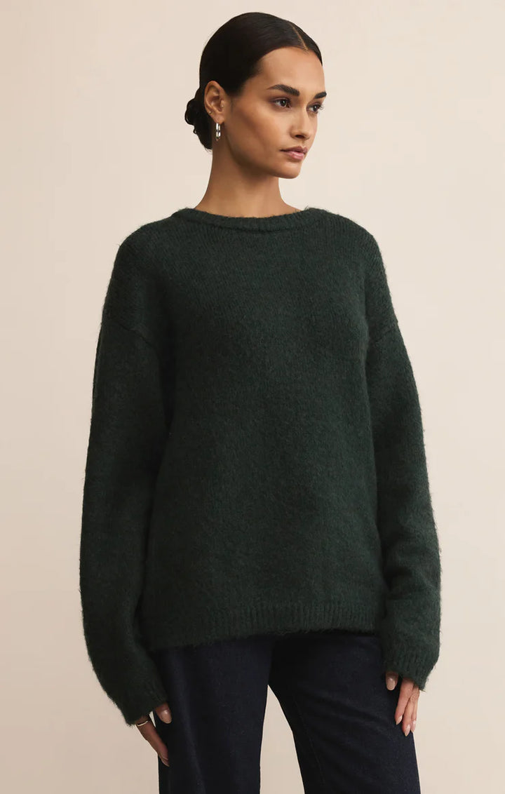 Z Supply Snowed In Sweater Garland Green
