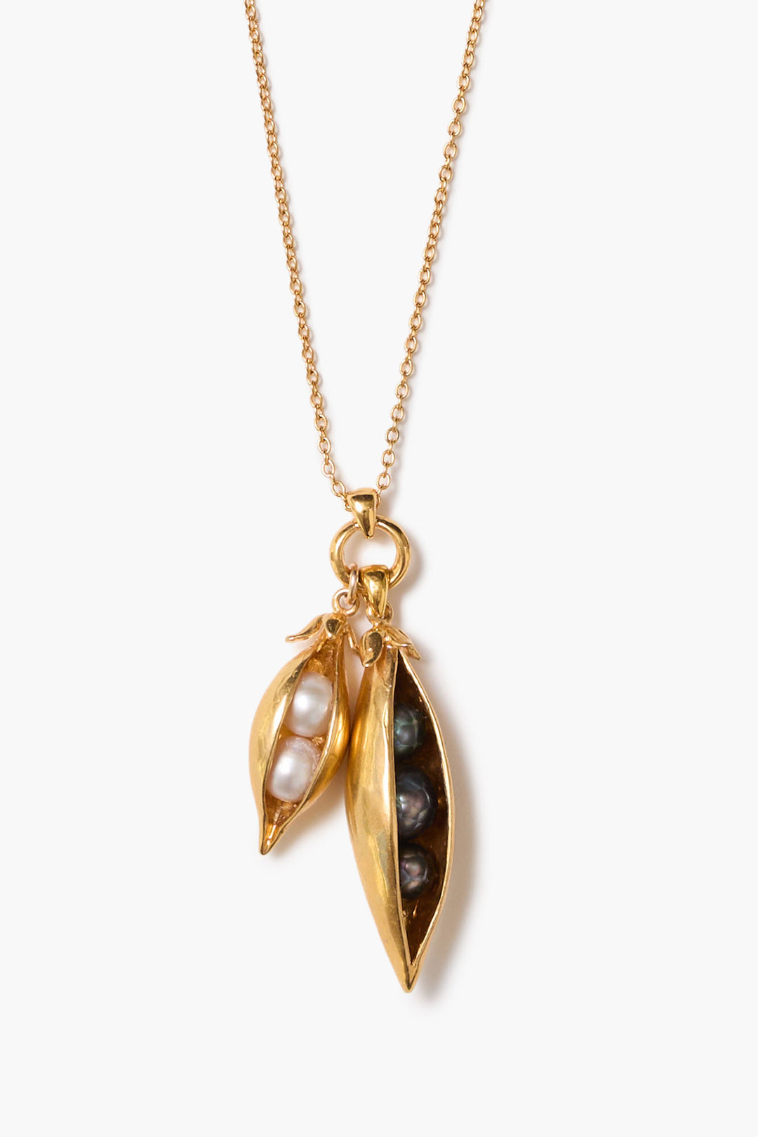 Chan Luu Peapod Duo Necklace Gold