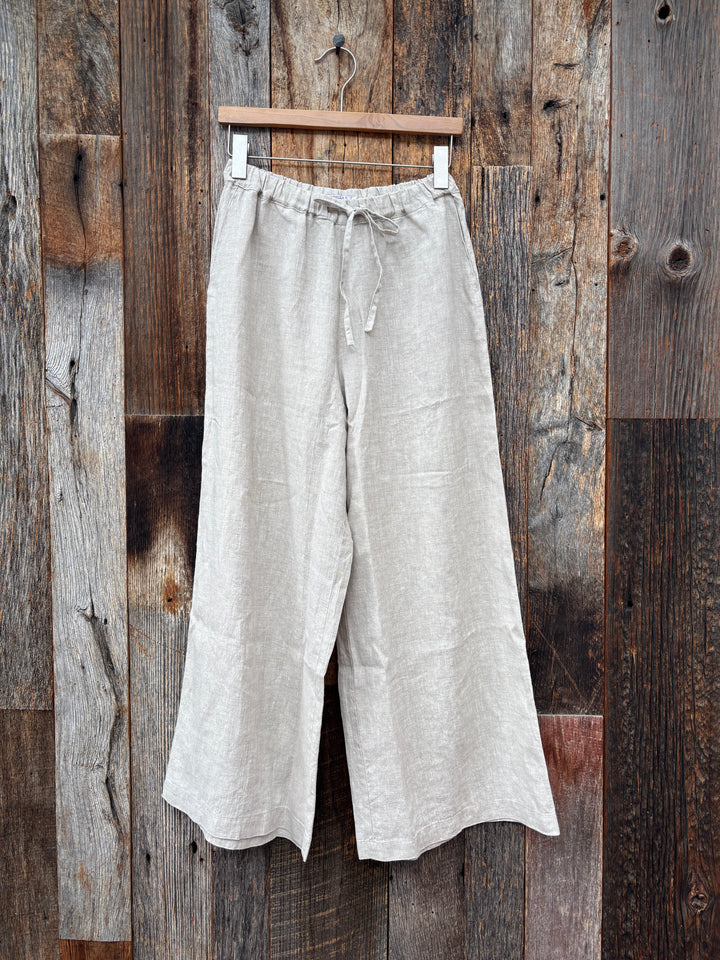 Isabella V Linen Bella Trousers Oatmeal