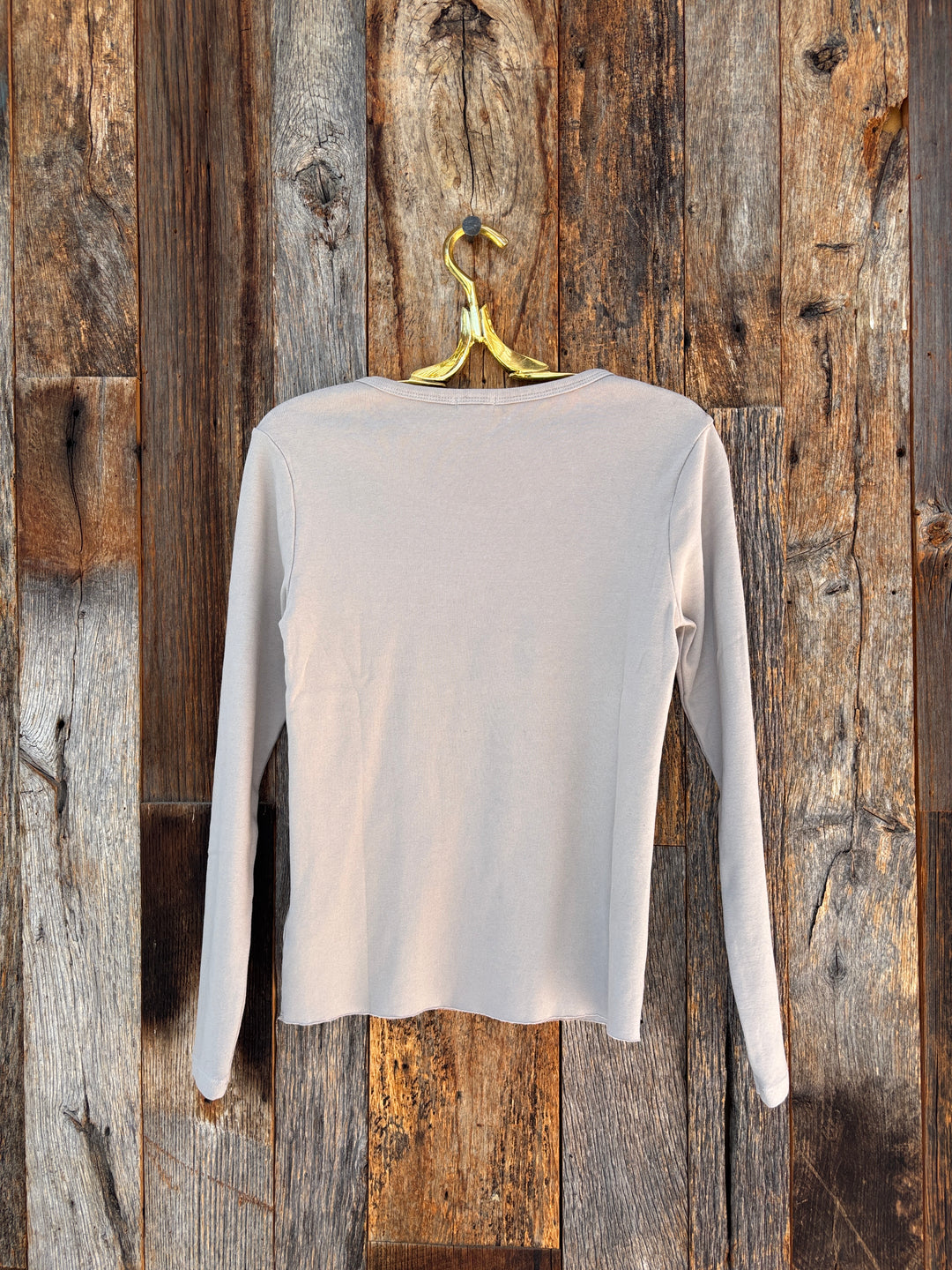 Dylan Cate Jude Rib LS Crewneck Harbor Grey