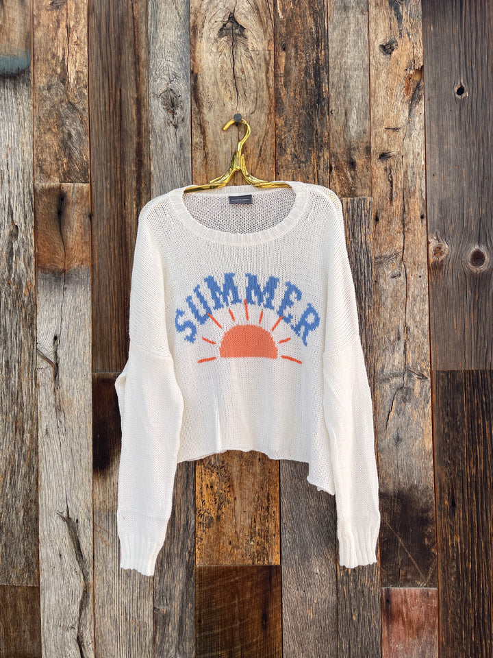 Wooden Ships Summer Sweater Breaker White