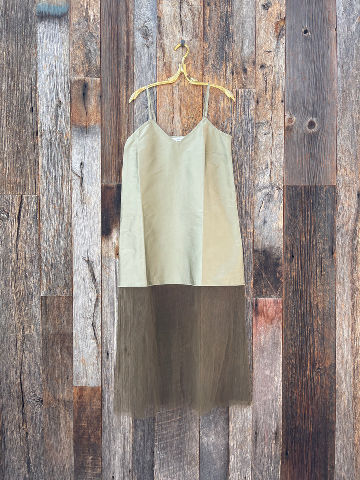 Chan Luu Silk Dress Sage PC-DR-3509