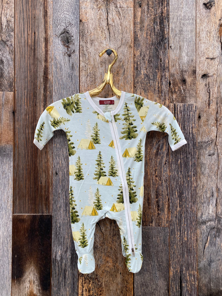 Milkbarn Bamboo Zipper Romper Camping 39125