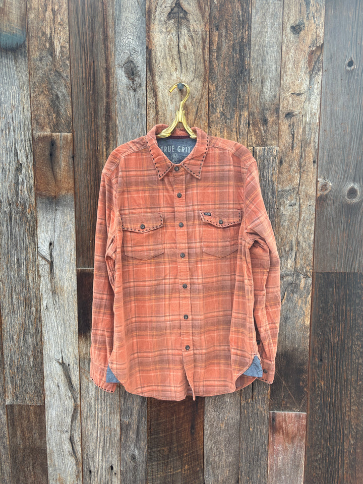 True Grit Cooper L/S 2 Pocket Shirt Rust