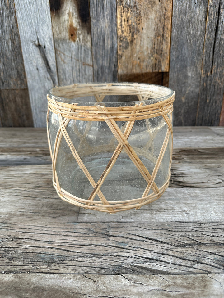Homart Cairo Hurricane Glass Rattan Large