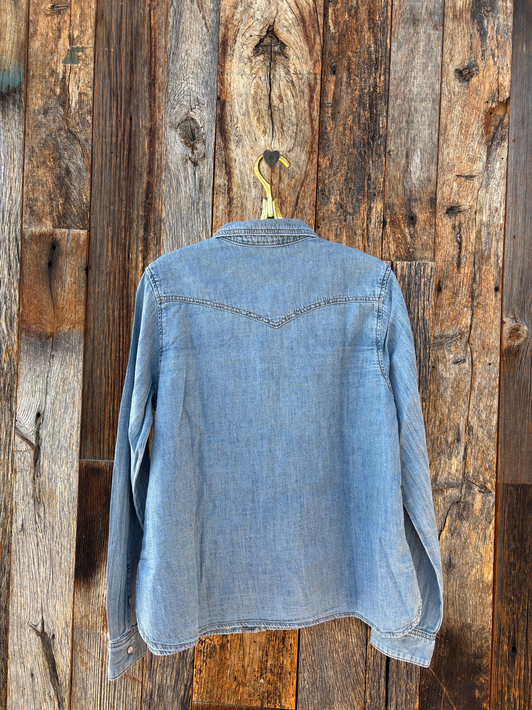 Lilla P Denim Button Down Blue Wash