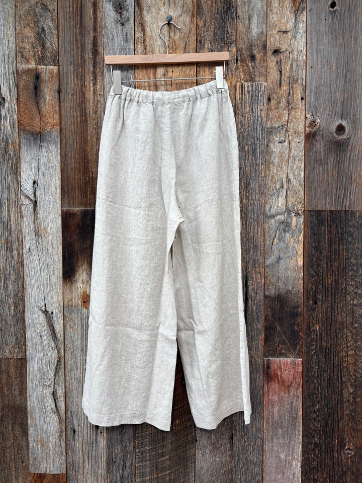 Isabella V Linen Bella Trousers Oatmeal