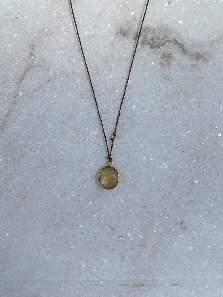 Margaret Solow Cognac Quartz 18K LC-CQ