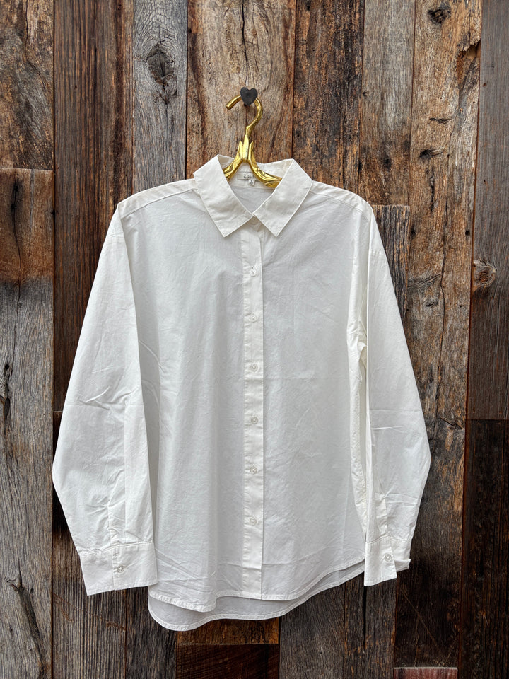 Z Supply Elevated Poplin Shirt White