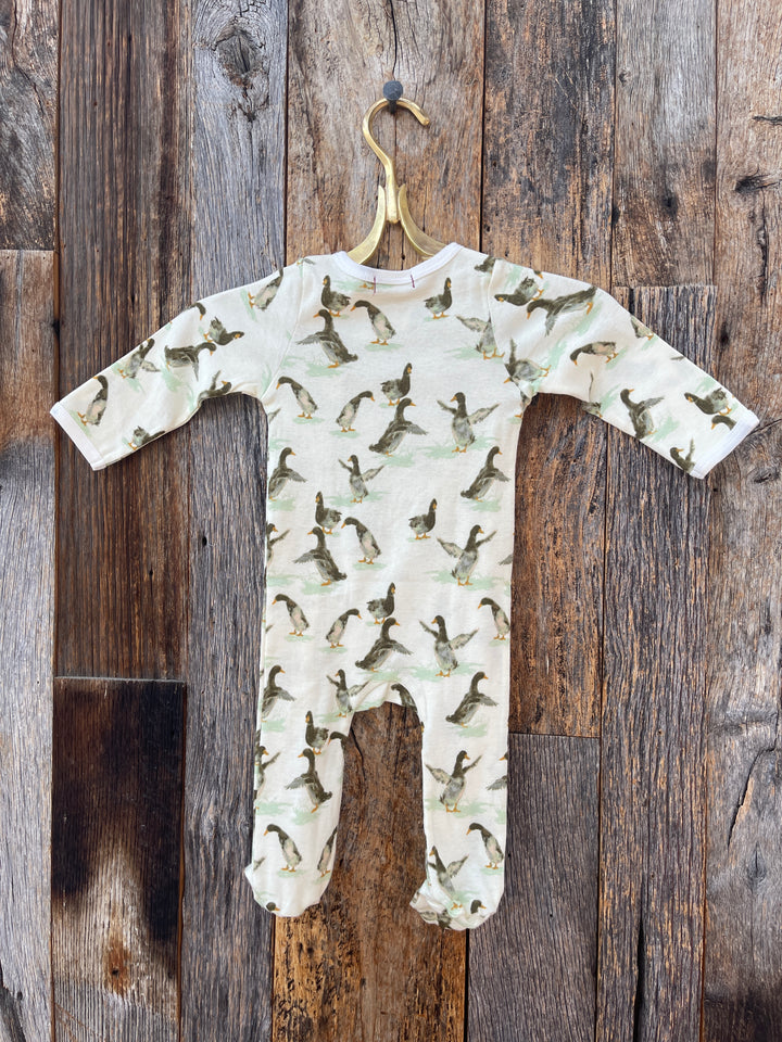 Milkbarn Organic Footed Romper Duck