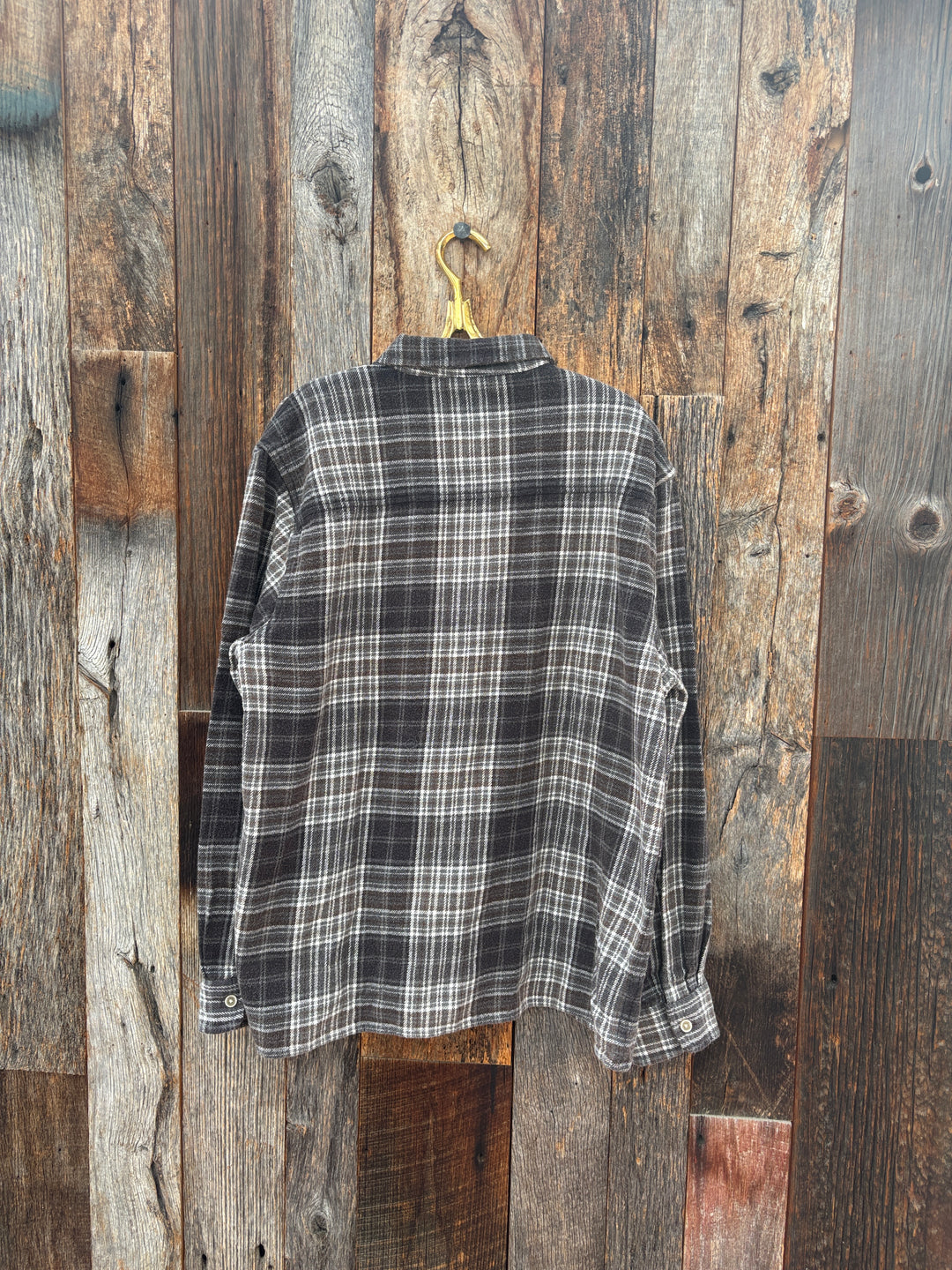 True Grit Crossroad Plaid L/S 2 Pocket Shirt Olive