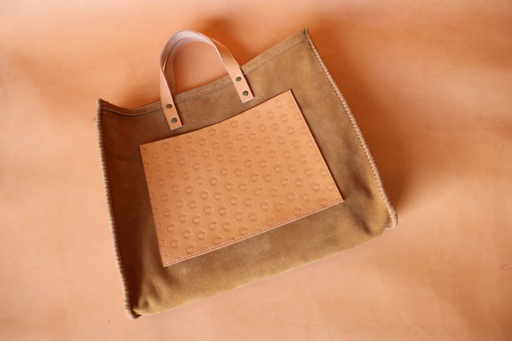 Olive n' Suede Toast Large Tote Morocco