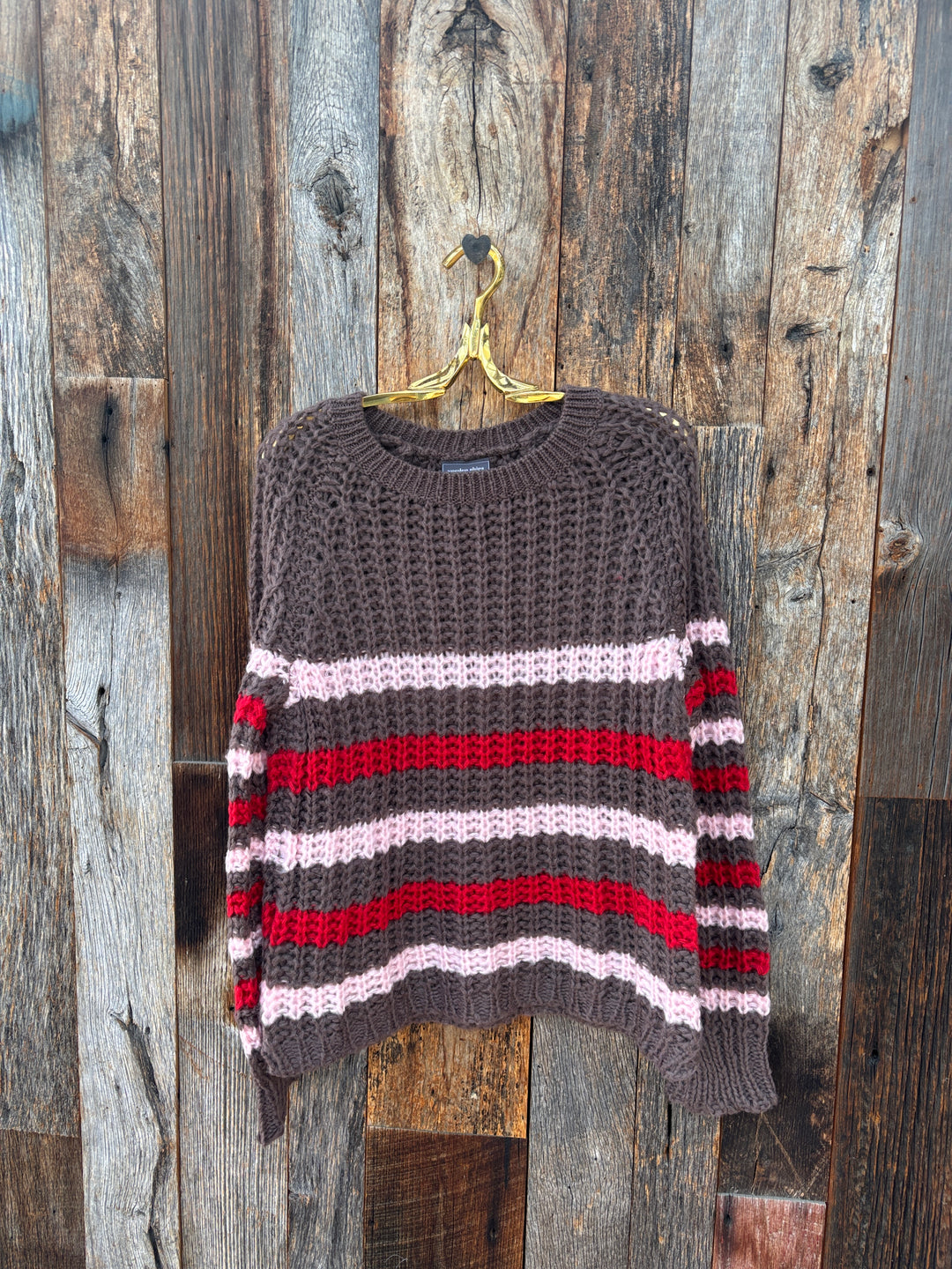 Wooden Ships North Pole Striped Crew Super Chunky Dark Dusk