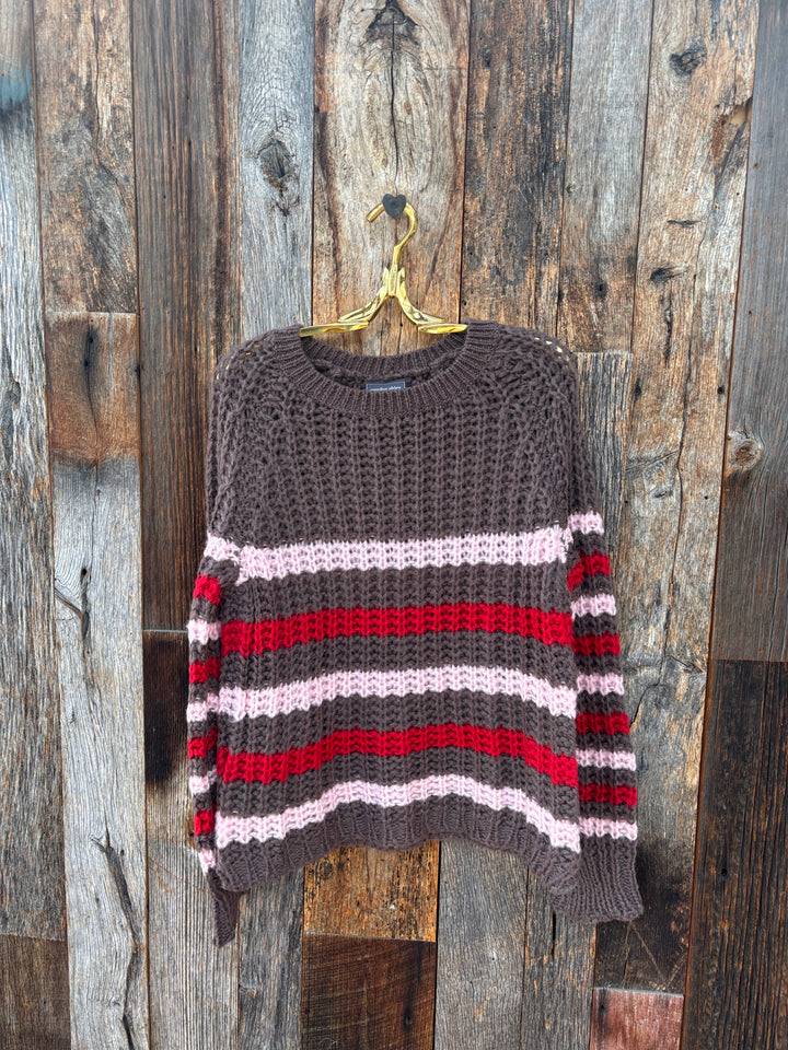 Wooden Ships North Pole Striped Crew Super Chunky Dark Dusk
