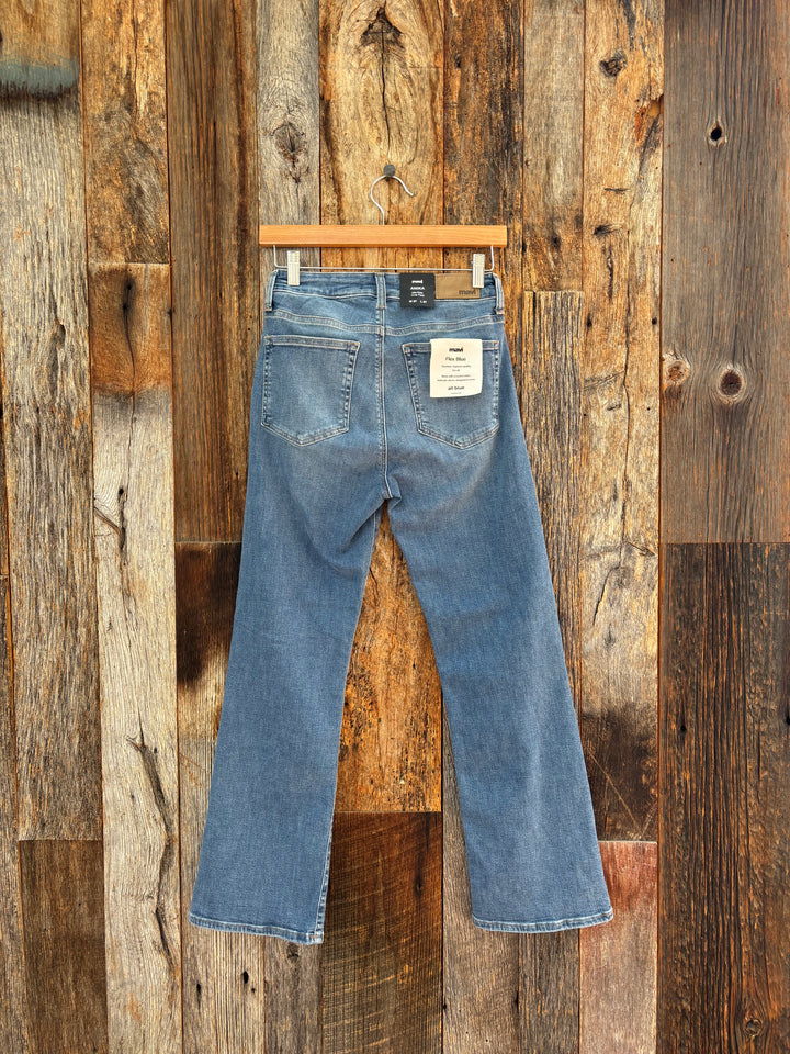 Mavi Anika Cropped Flare Mid Brushed Flex Blue Jeans
