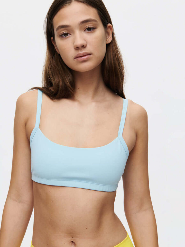 Outdoor Voices Solar Bra Blue Dust