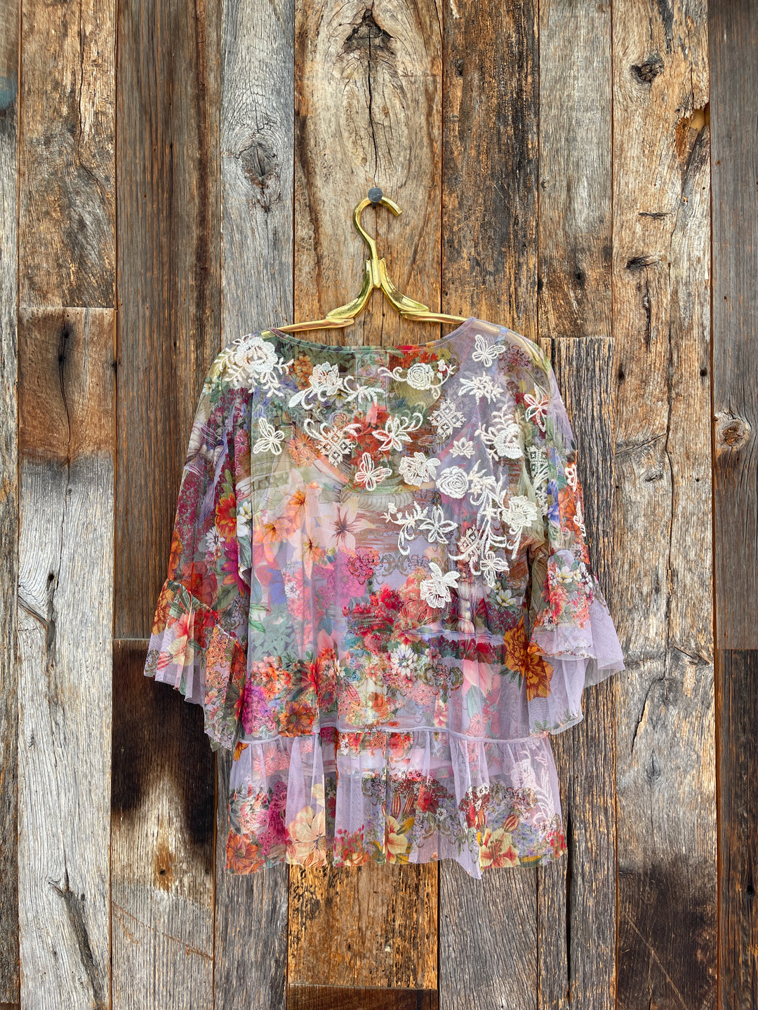 Johnny Was Mae Mesh Top Asteria