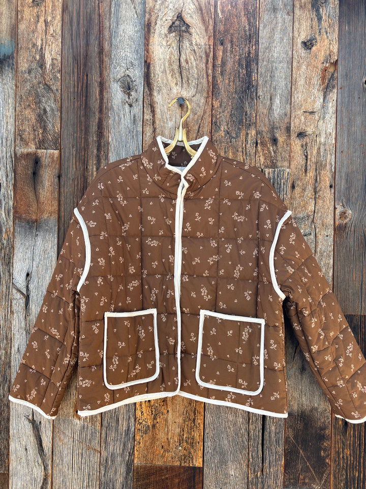 Dylan Maison Quilted Jacket Brown