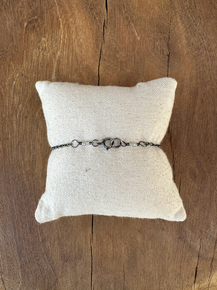 Elizabeth Nicole GF Heart OXSS Chain Bracelet B02