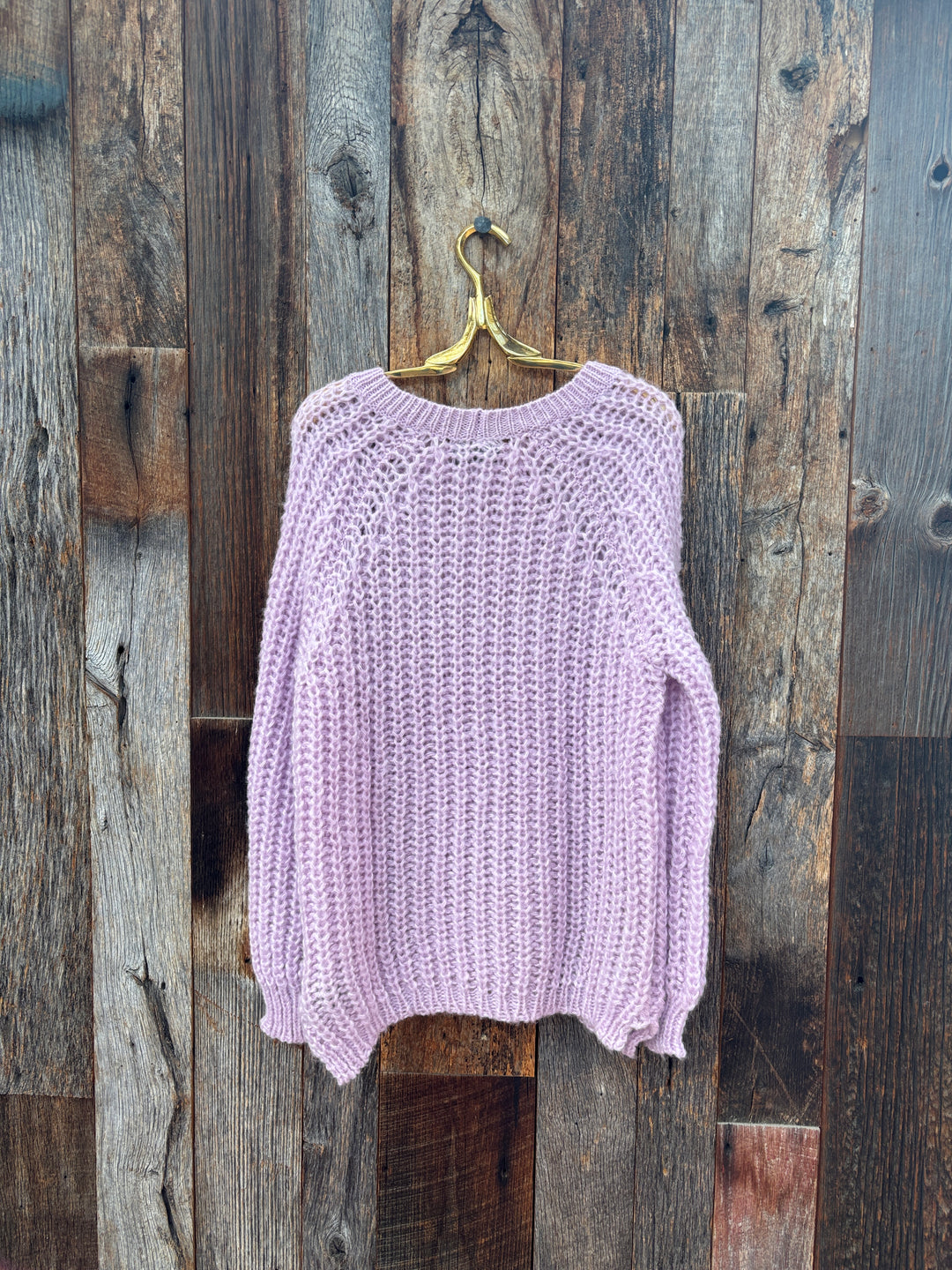 Wooden Ships Cropped Rails Crew Chunky Wild Lilac