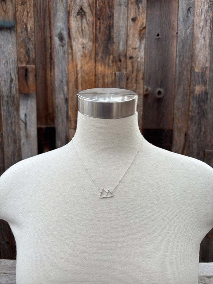 Sabina 2 Peaks Mountain Necklace SN5 SS