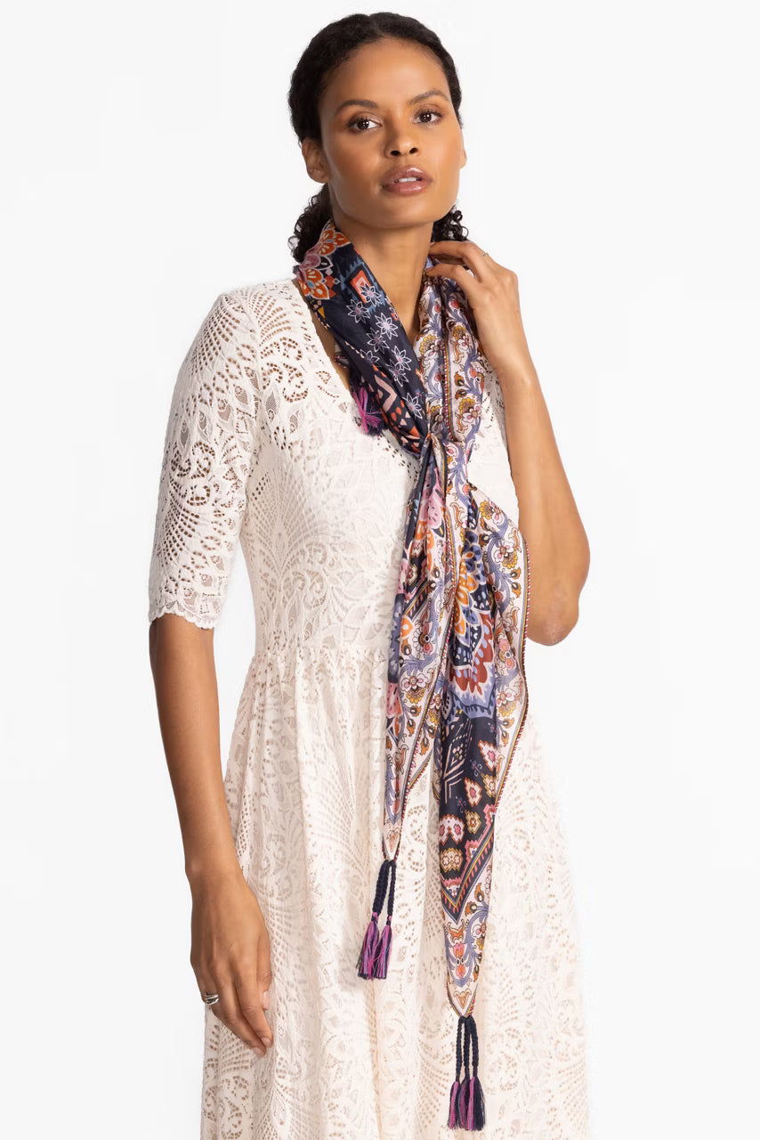 Johnny Was Silk Scarf Padma