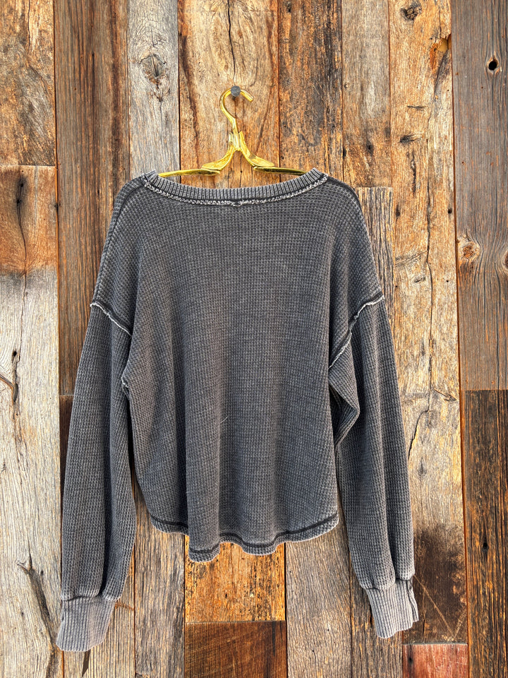 Project Social T Rhiya Burnout Thermal Longsleeve Black