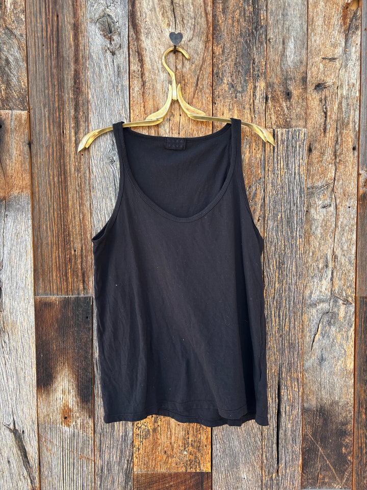 Llea Blue Jersey Tank Black