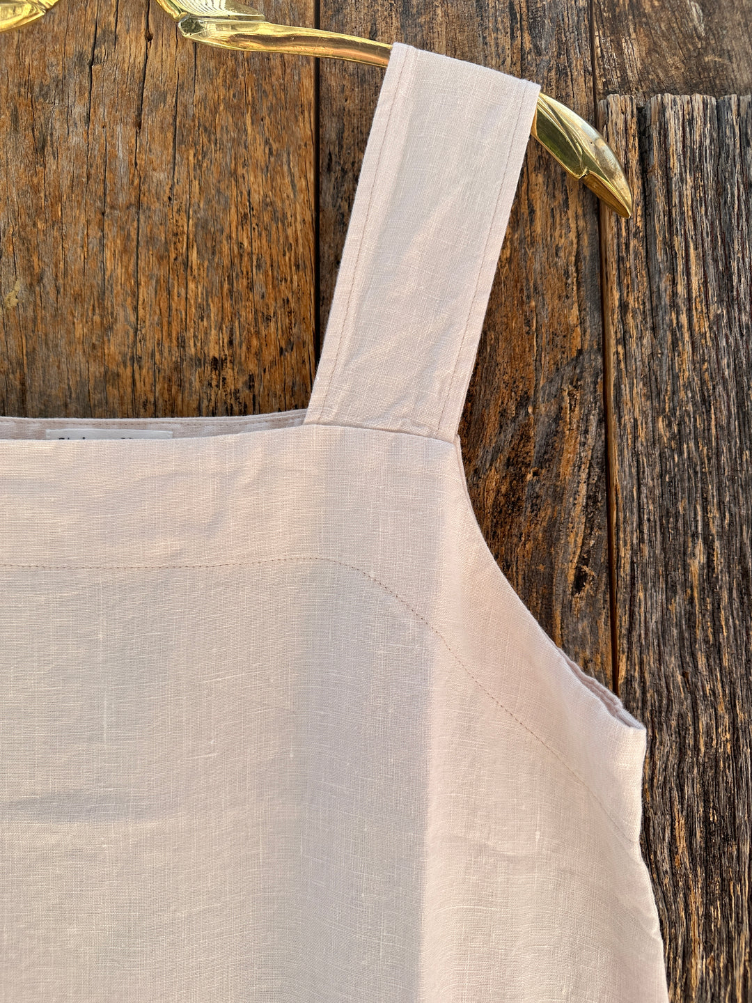 It Is Well Linen Strap Dress D2045 Natural